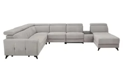 Impresti Narożnik szary z funkcją relaks ALAMO lewy