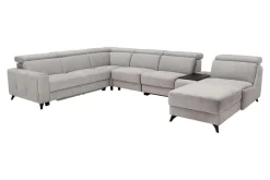 Impresti Narożnik szary z funkcją relaks ALAMO lewy