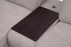 Impresti Narożnik szary z funkcją relaks ALAMO lewy