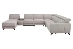 Impresti Narożnik szary z funkcją relaks ALAMO prawy