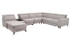 Impresti Narożnik szary z funkcją relaks ALAMO prawy