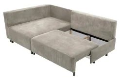 Fresh Narożnik sztruksowy beżowy LOGOS lewy