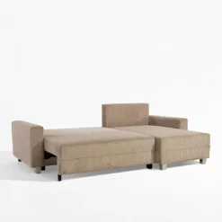 Narożniki|Fresh Narożnik sztruksowy beżowy AVOLA