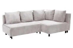 Narożniki|Fresh Narożnik sztruksowy jasnoszary LOGOS prawy