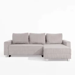 Narożniki|Fresh Narożnik sztruksowy jasnoszary AVOLA