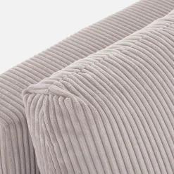 Narożniki|Fresh Narożnik sztruksowy jasnoszary AVOLA