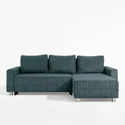 Narożniki|Fresh Narożnik sztruksowy szaroniebieski AVOLA