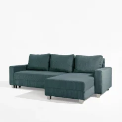 Narożniki|Fresh Narożnik sztruksowy szaroniebieski AVOLA