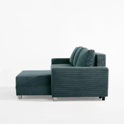 Narożniki|Fresh Narożnik sztruksowy szaroniebieski AVOLA