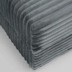 Narożniki| Narożnik sztruksowy szary NOEMI lewy