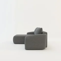 Narożniki| Narożnik sztruksowy szary MORRI