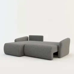 Narożniki| Narożnik sztruksowy szary MORRI