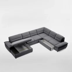 Narożniki|Comfort Line Narożnik U szary TAURO NEW lewy