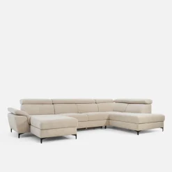 Narożniki|Instilo Narożnik U-kształtny beżowy BRAGA lewy