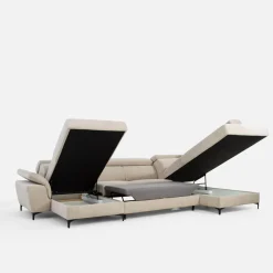 Narożniki|Instilo Narożnik U-kształtny beżowy BRAGA lewy