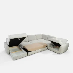 Narożniki|Impresti Narożnik U-kształtny beżowy DULCE lewy