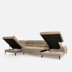 New Form Narożnik U-kształtny beżowy JAZZY U2 prawy