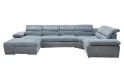 New Form Narożnik U-kształtny rozkładany jasnoniebieski KORFU II lewy