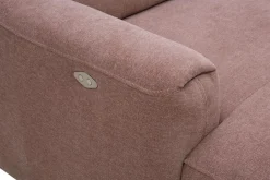 Trend Line Narożnik U-kształtny z funkcją relaksu różowy CORBY prawy