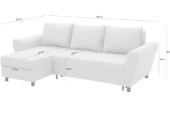 Narożniki|Fresh Narożnik z 2 pojemnikami beżowy LANA