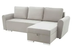 Narożniki| Narożnik z 2 pojemnikami beżowy MELI