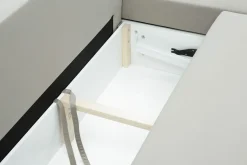 Narożniki| Narożnik z 2 pojemnikami beżowy MELI