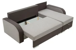 Narożniki| Narożnik z 2 pojemnikami brązowy DUO