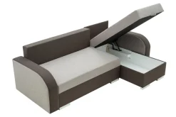 Narożniki| Narożnik z 2 pojemnikami brązowy DUO