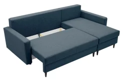 Narożniki|Exline Narożnik z 2 pojemnikami ciemnoniebieski POLLY