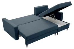 Narożniki|Exline Narożnik z 2 pojemnikami ciemnoniebieski POLLY