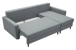 Narożniki|Exline Narożnik z 2 pojemnikami ciemnoszary POLLY