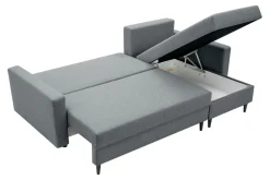 Narożniki|Exline Narożnik z 2 pojemnikami ciemnoszary POLLY