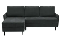 Narożniki|Exline Narożnik z 2 pojemnikami ciemnoszary NELLY