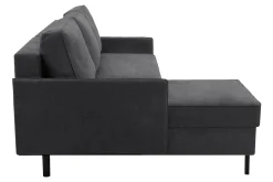 Narożniki|Exline Narożnik z 2 pojemnikami ciemnoszary NELLY