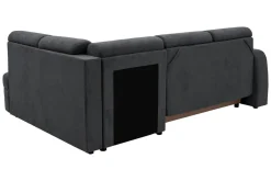 Narożniki|Fresh Narożnik z 2 pojemnikami grafitowy NESSI prawy