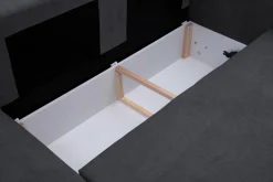 Fresh Narożnik z 2 pojemnikami grafitowy NESSI lewy