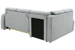 Narożniki|Fresh Narożnik z 2 pojemnikami jasnoszary NESSI lewy