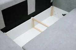 Narożniki|Fresh Narożnik z 2 pojemnikami jasnoszary NESSI lewy