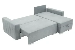 Narożnik z 2 pojemnikami jasnoszary ALBI