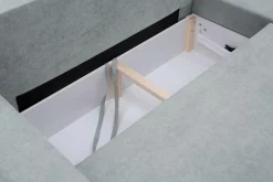 Narożnik z 2 pojemnikami jasnoszary ALBI