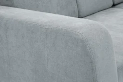 Fresh Narożnik z 2 pojemnikami jasnoszary NESSI prawy