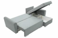 Narożniki| Narożnik z 2 pojemnikami jasnoszary MELI