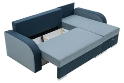 Narożnik z 2 pojemnikami niebieski DUO