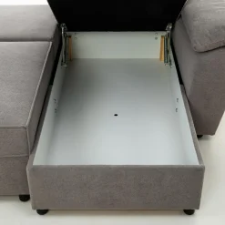 Narożniki| Narożnik z 2 pojemnikami szary LUGIO