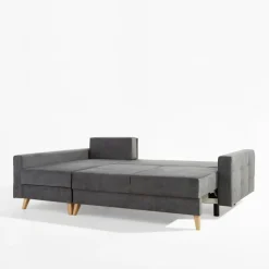 Narożniki| Narożnik z 2 pojemnikami szary LIVI lewy