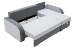 Narożnik z 2 pojemnikami szary DUO