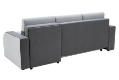 Narożnik z 2 pojemnikami szary DUO