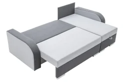 Narożnik z 2 pojemnikami szary DUO