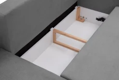 IMPERIAL-MEBLE (D.C.M. FRESH) Narożnik z 2 pojemnikami szary MEDIO