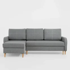 Narożniki| Narożnik z 2 pojemnikami szary NEGRO